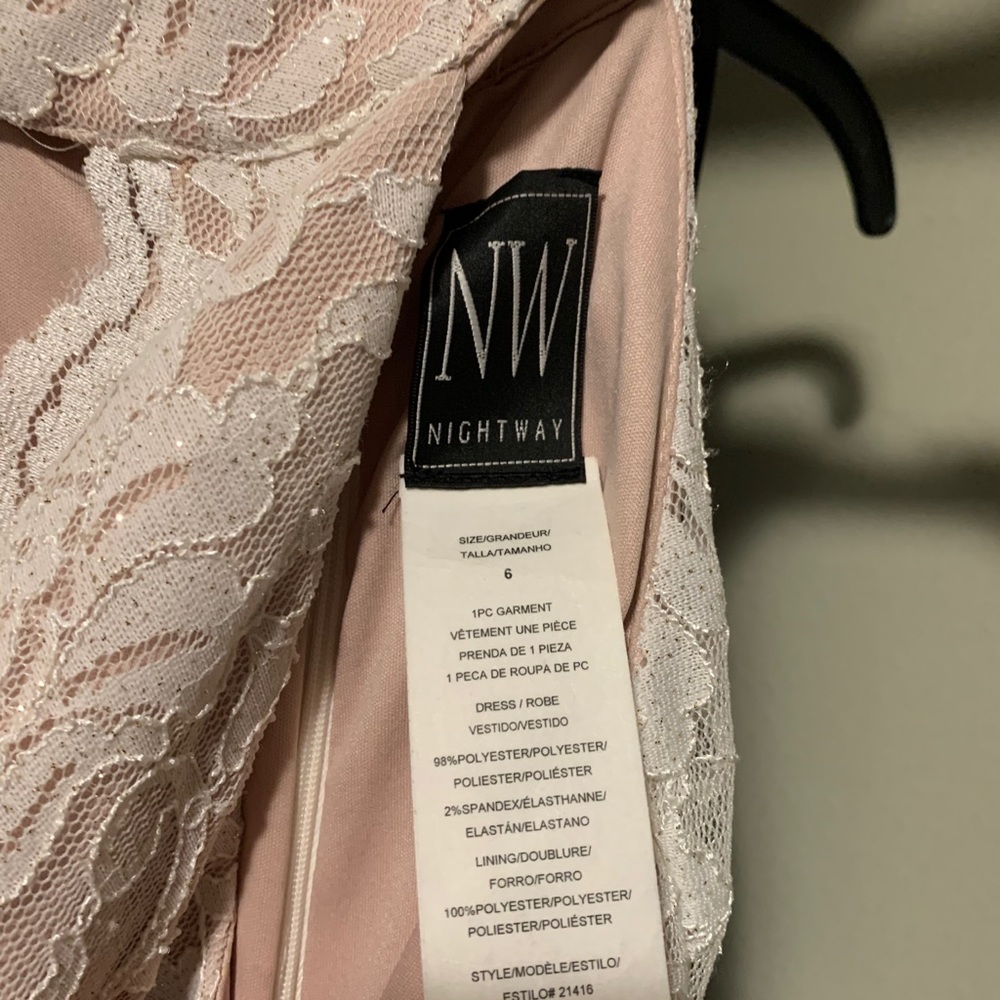 Evening gown from David’s Bridal